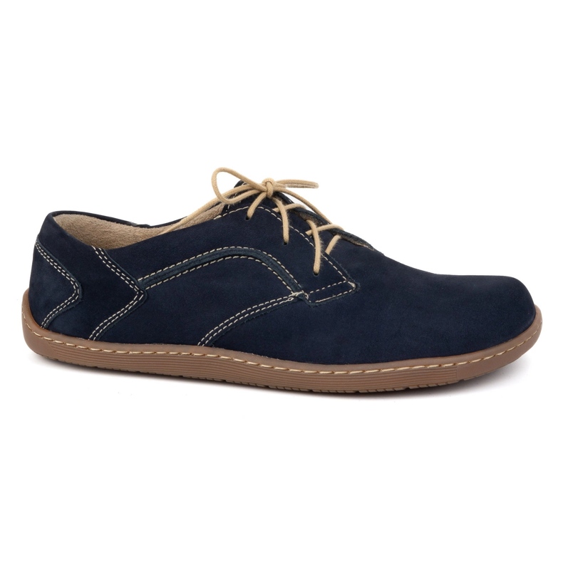Olivier Chaussures en cuir minimaliste aux pieds nus pour femmes 1082 NUBY NUBUK bleu Olivier Chaussures en cuir minimaliste aux pieds nus pour femmes 1082 NUBY NUBUK bleu