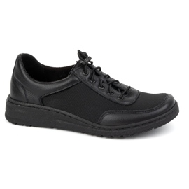 WASAK Chaussures en cuir pour femmes 0763W noir