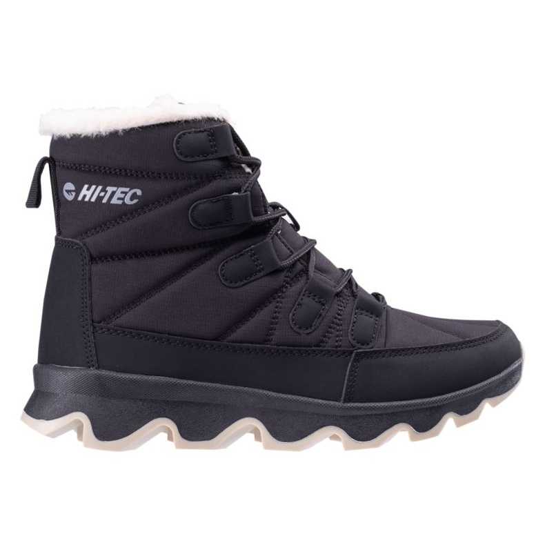 Boots de neige hi-tec noir isolé noir le noir