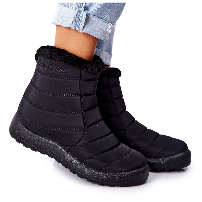 NEWS Bottes de neige isolées pour femmes 1467 noir le noir NEWS Bottes de neige isolées pour femmes 1467 noir le noir