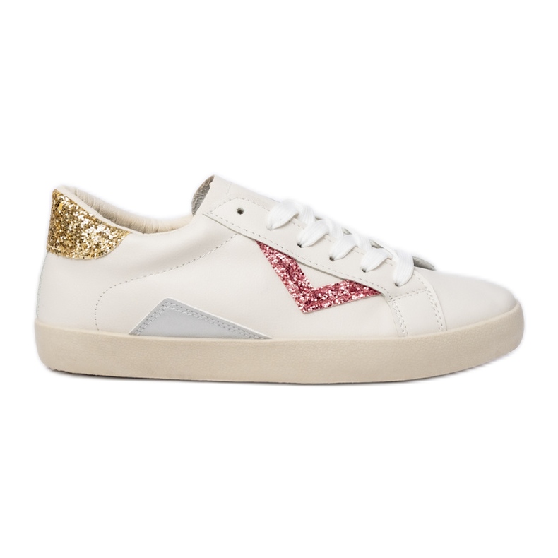 Brocade de baskets pour femmes inserts Peachpuff blanche