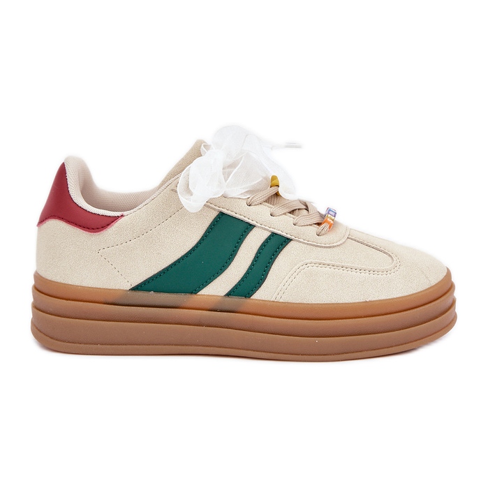 Baskets pour femmes avec épingles beige Baskets pour femmes avec épingles beige