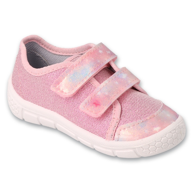 Befado chaussons enfants avec Velcro 908P001 rose