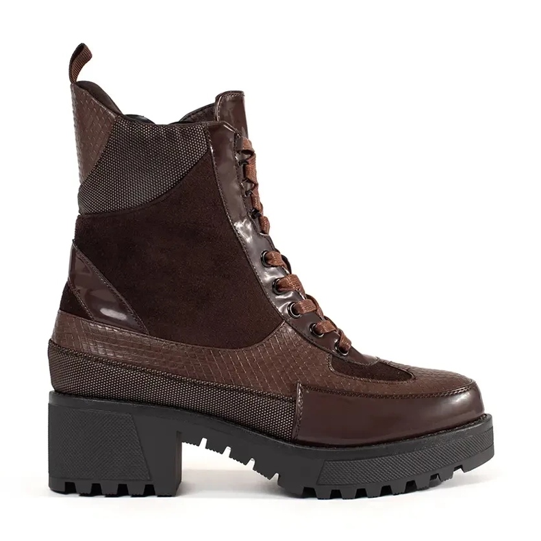 Seastar Bottes à forte dentelle à thèmes rouge