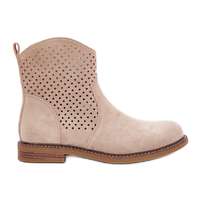 Bottes ouvertes beige légères