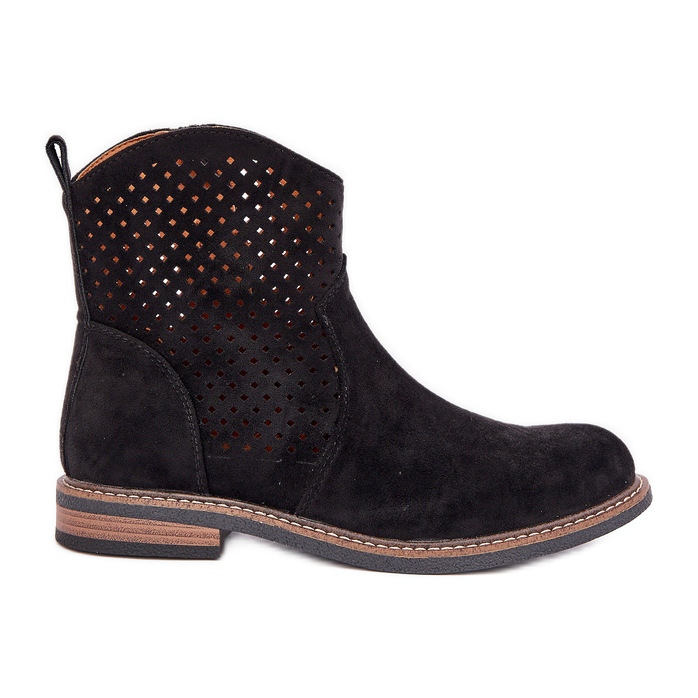Bottes de travail ouvertes noires le noir