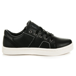 Ax Boxing Sneakers avec cuir écologique noir