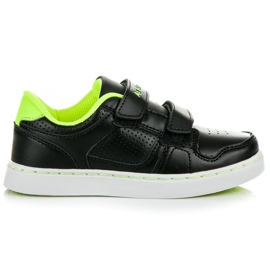 Ax Boxing Baskets garçons noirs le noir vert