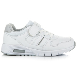 Ax Boxing Chaussures sur les fixations et les navets blanc