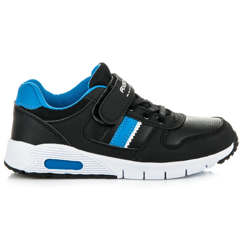 Ax Boxing Chaussures à lier et Velcro le noir