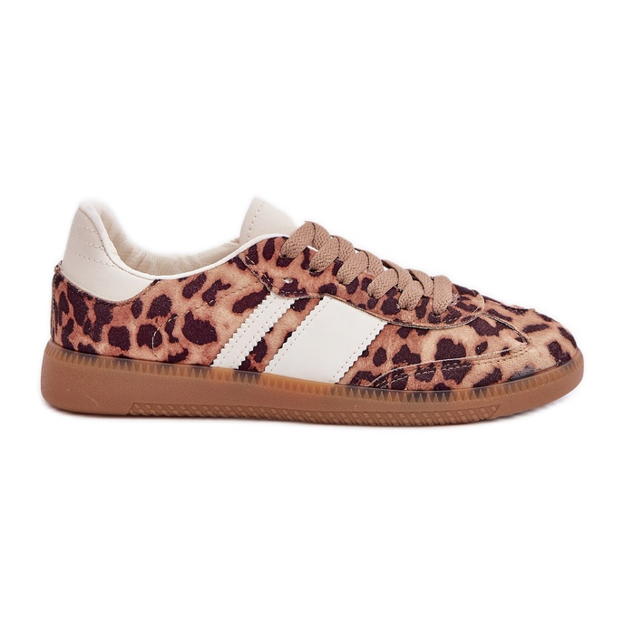 Low Women's Leopard Print baskets Brown Leopard Print brun