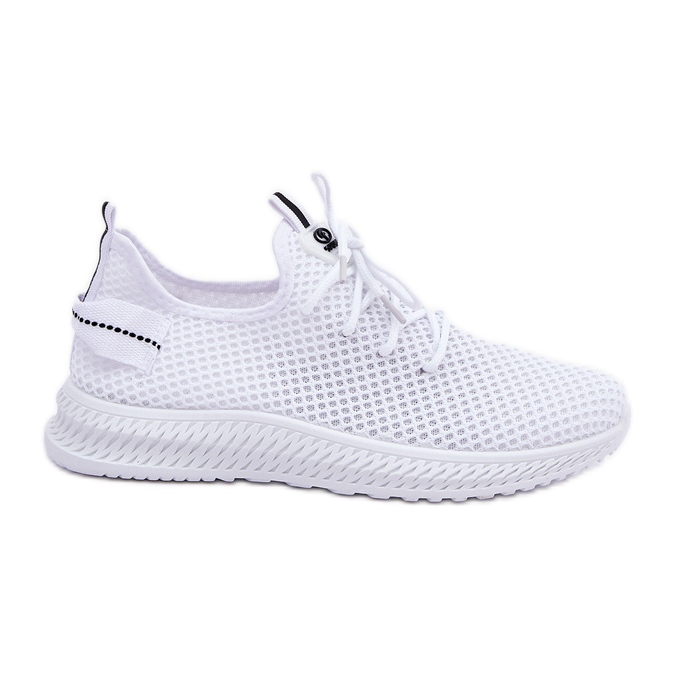 Chaussures de sport en maille en maille féminine blanche