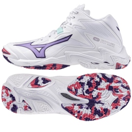 Mizuno wave Lightning Z8 mid v1gc240520 chaussures blanches