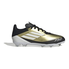 Adidas Junior F50 League FG / MG Messi IF6919 PLN Chaussures doré