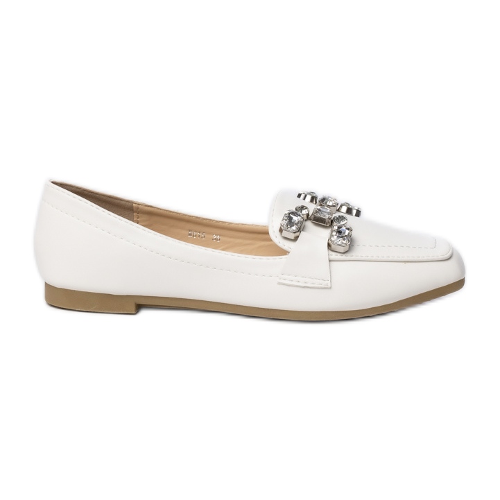 Mocassins pour femmes avec décorations blanches Mocassins pour femmes avec décorations blanches