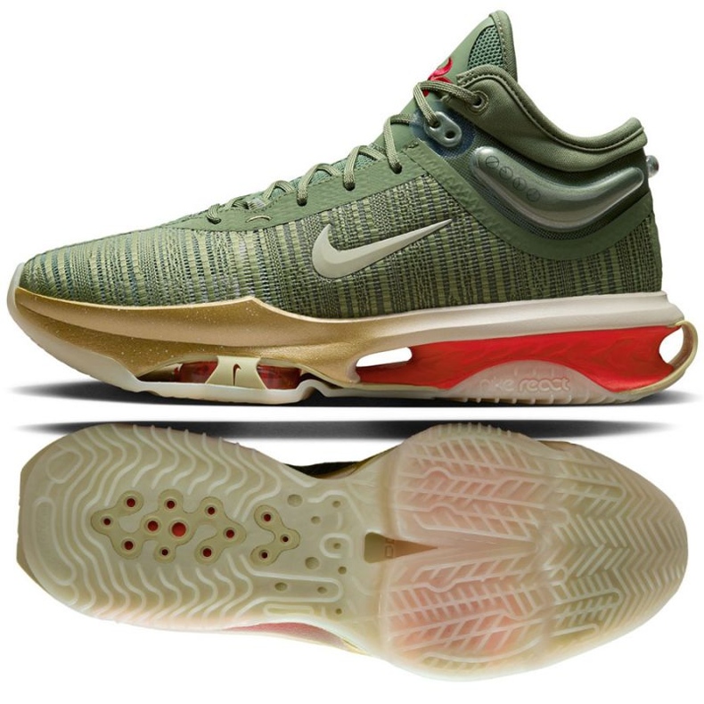 Chaussures de basket-ball Nike GT Jump 2 DJ9431-302 Green vert