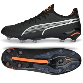 Puma King Ultimate FG / AG 107097 02 Chaussures noires le noir