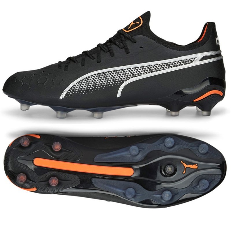 Puma King Ultimate FG / AG 107097 02 Chaussures noires le noir