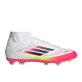 Adidas F50 League FG / Mg Mid Ji0434 Chaussures de football blanc et rouge