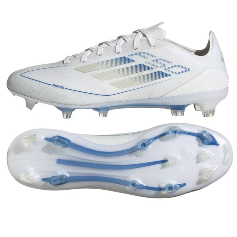 Adidas F50 Pro FG IE1286 blanc et bleu blanche