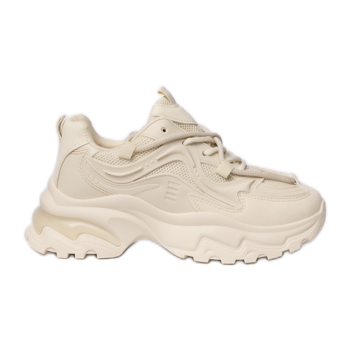 Baskets sportives beige féminines