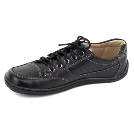 Chaussures en cuir minimaliste aux pieds nus pour femmes olivier 770 noir le noir