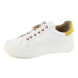 Olivier Sneakers de chaussures en cuir pour femmes 1279 blanc