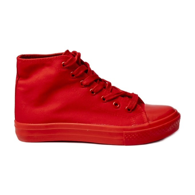 Sneakers classiques des femmes rouges
