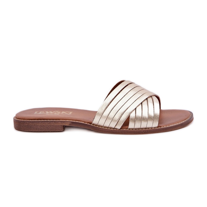Lewski Shoes Chaussures de Lewski pour femmes en cuir 3682 PLN d'or Lewski Shoes Chaussures de Lewski pour femmes en cuir 3682 PLN d'or