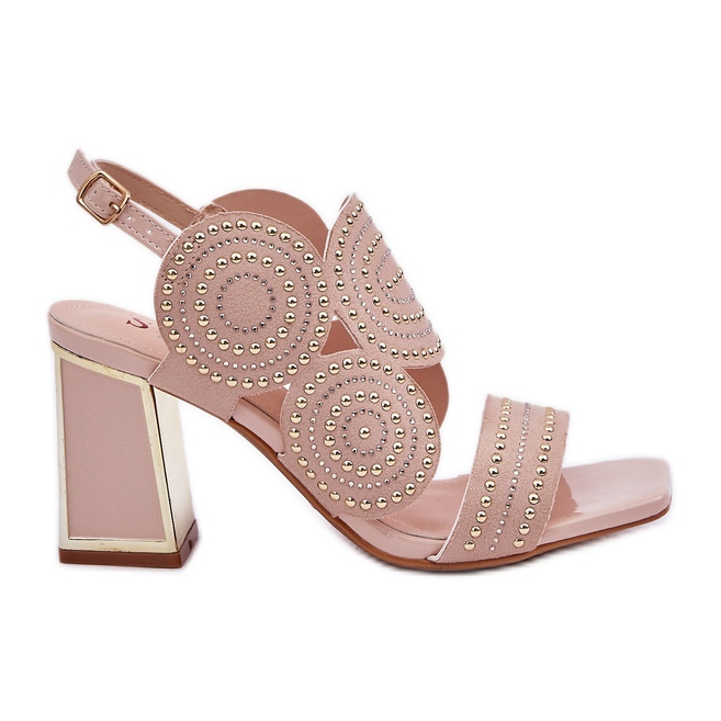 Sandales décorées sur le post Beige