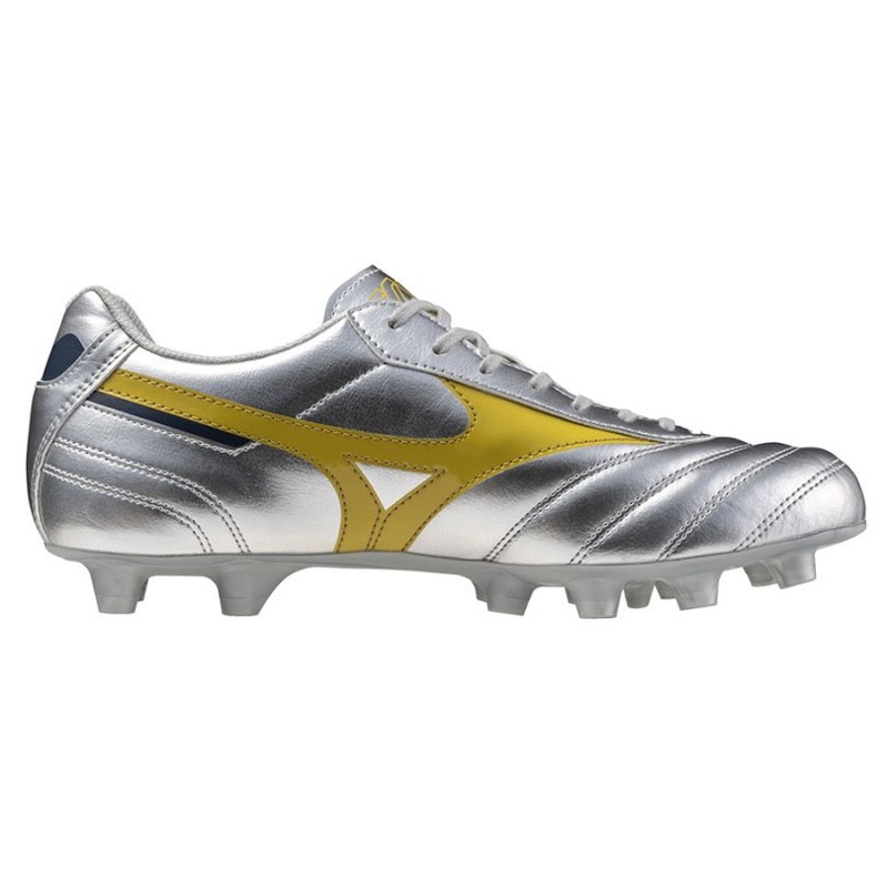 Mizuno Morelia II Club FG P1GA251604 Chaussures de football argent