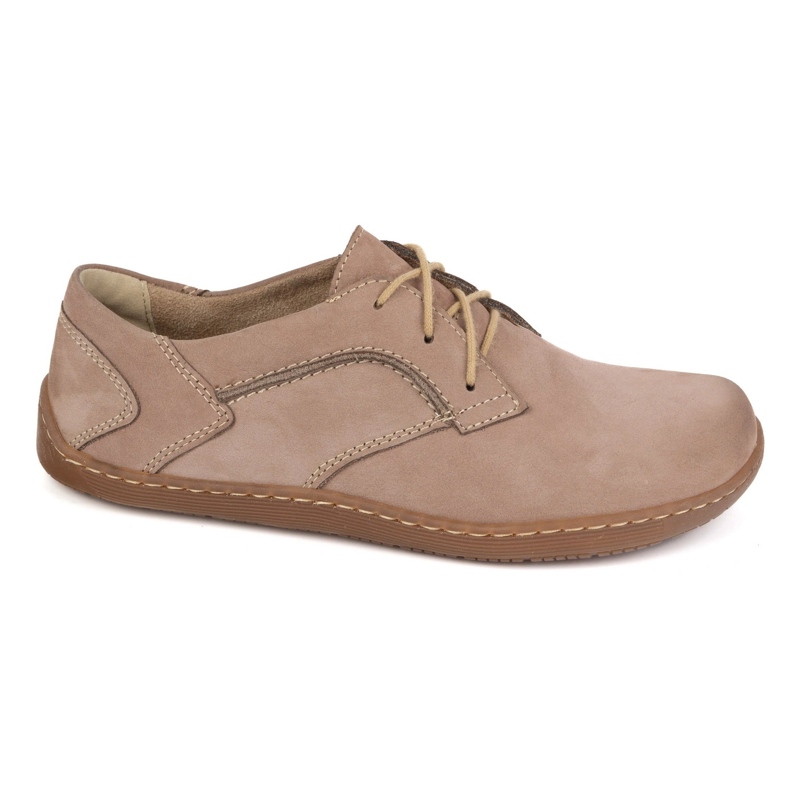 Olivier Barefoot pour femmes Chaussures en cuir minimaliste 1082 Cappuccino nubuk beige