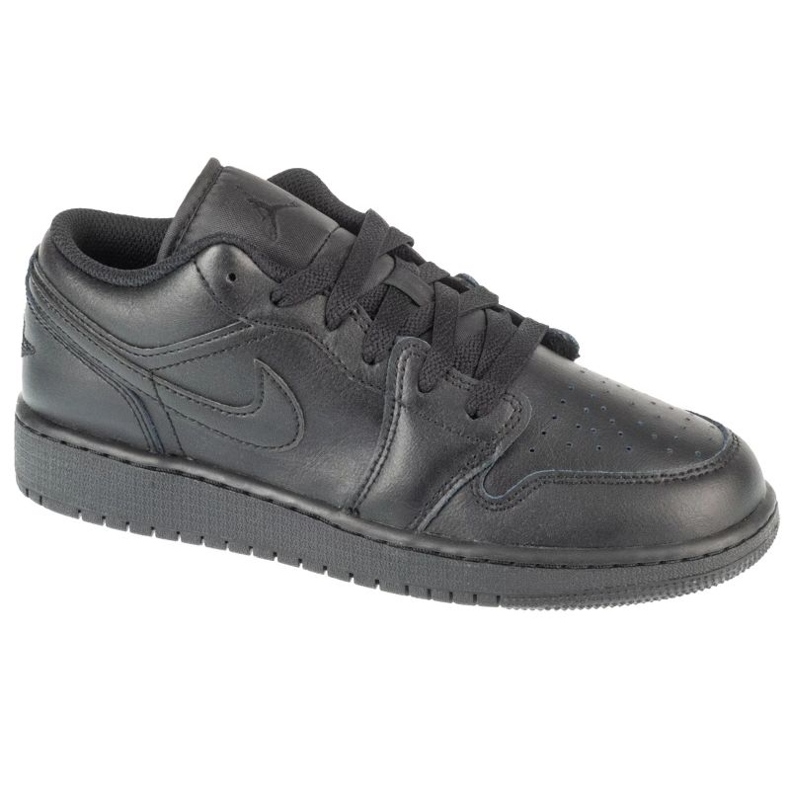 Air Jordan 1 Low GS 553560-093 Chaussures noires le noir