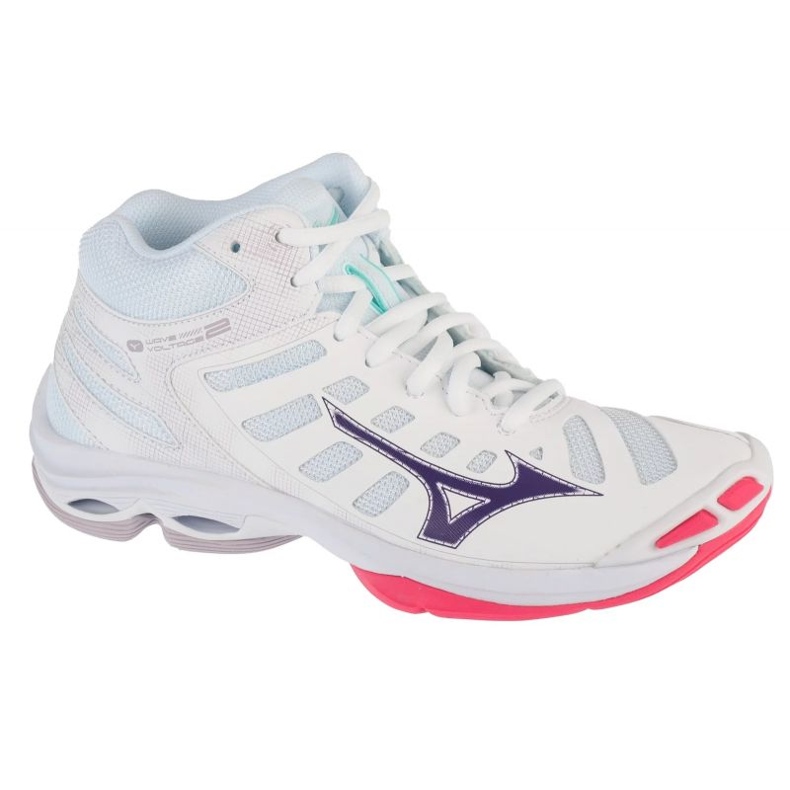 Tension d'onde Mizuno 2 Mid V1GC246520 Chaussures blanches Tension d'onde Mizuno 2 Mid V1GC246520 Chaussures blanches