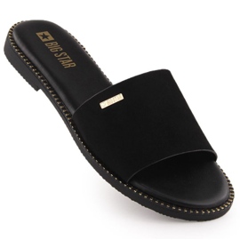 Slippers pour femmes Big Star RR274618 Black noir