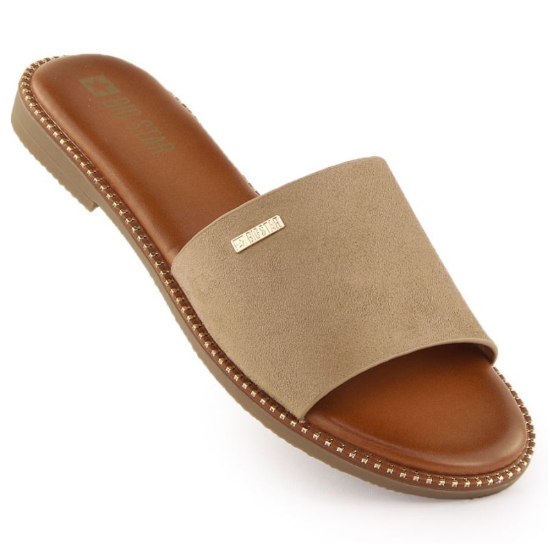 Slippers pour femmes Big Star RR274619 beige