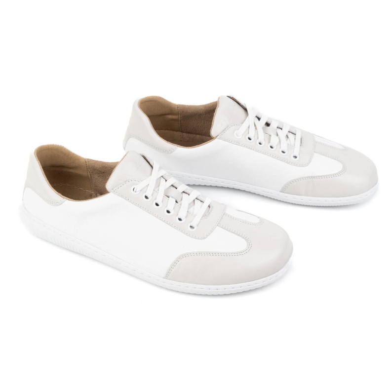WASAK Chaussures en cuir minimaliste pour hommes aux pieds nus 0742W blanc blanche WASAK Chaussures en cuir minimaliste pour hommes aux pieds nus 0742W blanc blanche