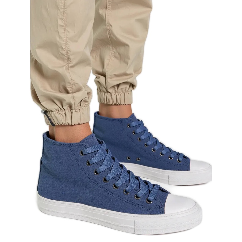 Jean Livio pour femmes baskets bleues Jean Livio pour femmes baskets bleues
