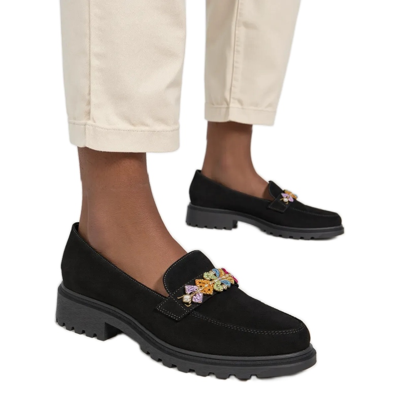 Mocassins noirs ornell pour femmes le noir Mocassins noirs ornell pour femmes le noir