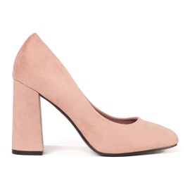 Seastar Pompes en daim beige sur un poteau élevé