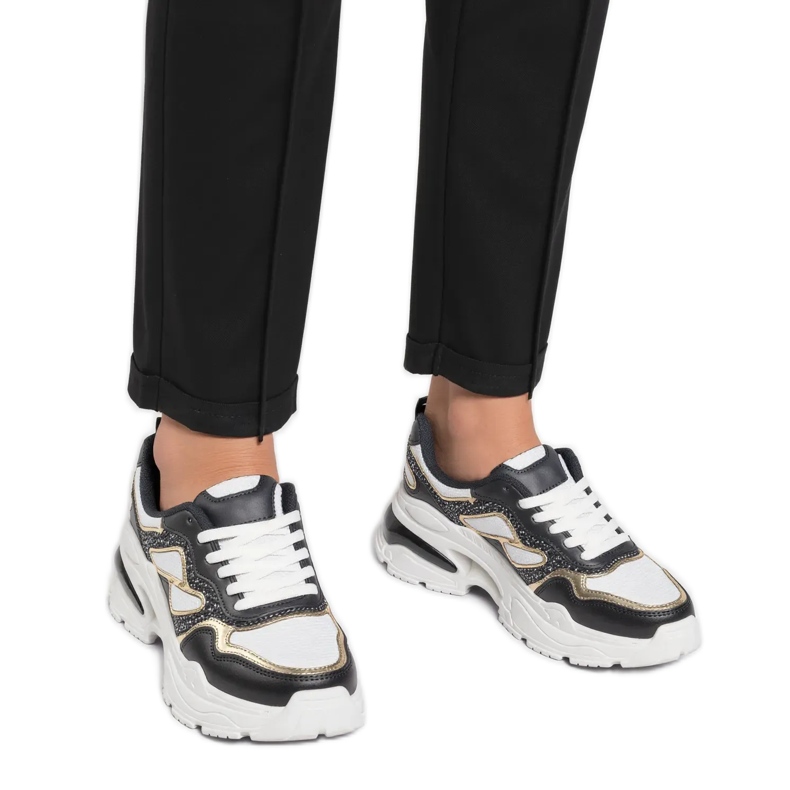 Baskets glam noir le noir