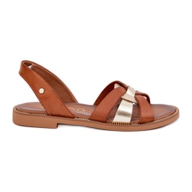Zazoo 40382 Sandales en cuir féminines marron brun Zazoo 40382 Sandales en cuir féminines marron brun