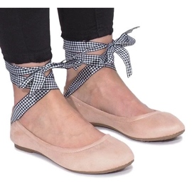 D/GMR Ballerines roses à nœud Acro