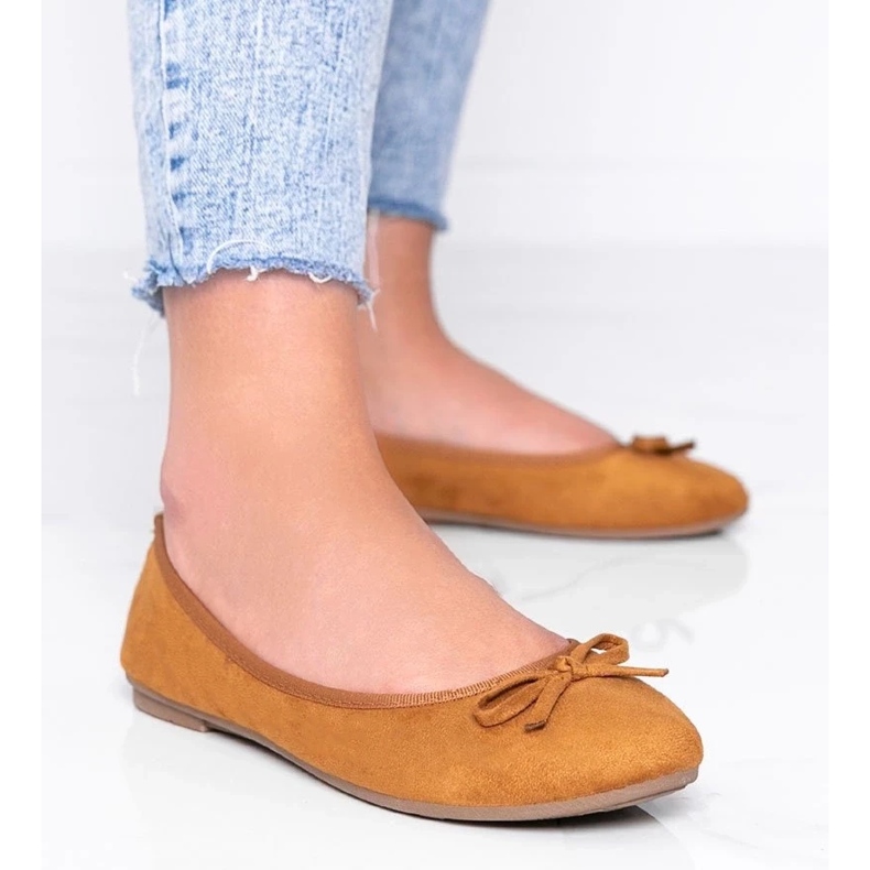 D/GMR Ballerines marron à nœud Angelina brun