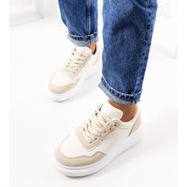 D/GMR Baskets femme Selma beiges