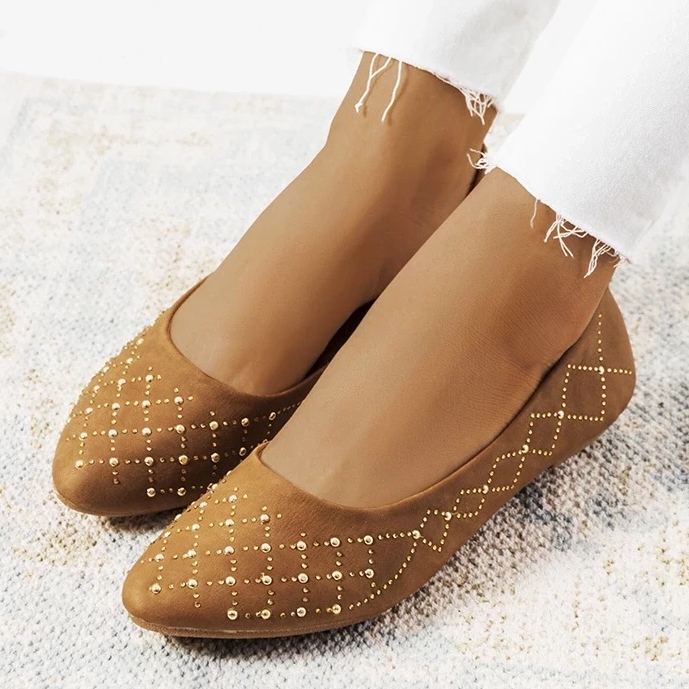 D/GMR Ballerines camel femme Kaila brun