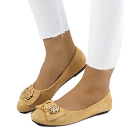 D/GMR Ballerines beiges à boucle Ribero