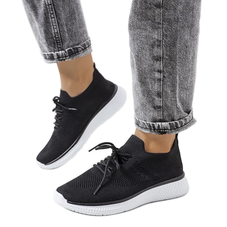 D/GMR Baskets de sport noires Michael's le noir