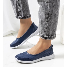 D/GMR Ballerines en cuir bleu marine Mirjam D/GMR Ballerines en cuir bleu marine Mirjam