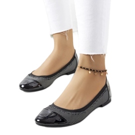 D/GMR Les ballerines noires à pois de Jonna le noir
